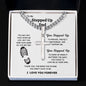 To My Stepped Up Dad l Cuban Chain with Artisan Cross Necklace