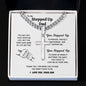 Fist Bump Stepped Up Dad - Son l Cuban Chain with Artisan Cross Necklace
