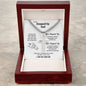 Fist Bump Stepped Up Dad - Son l Cuban Chain with Artisan Cross Necklace