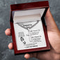 To My Stepped Up Dad l Cuban Chain with Artisan Cross Necklace