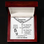 To My Stepped Up Dad l Cuban Chain with Artisan Cross Necklace