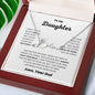 To My Daughter/Dad I Signature Style Name Necklace