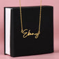To My Daughter/Dad I Signature Style Name Necklace