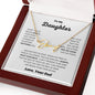 To My Daughter/Dad I Signature Style Name Necklace