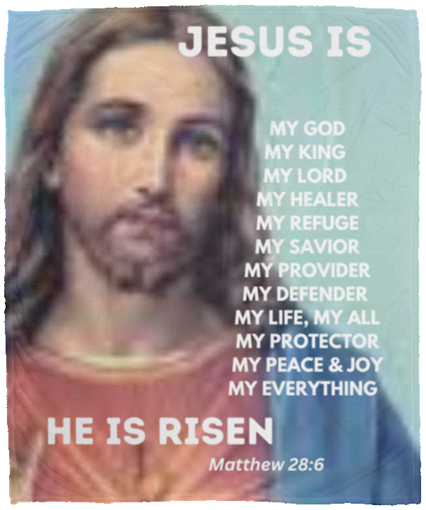 Jesus (1) Cozy Plush Fleece Blanket - 50x60