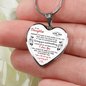 To My Daughter from Dad l Heart Pendant
