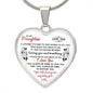 To My Daughter from Dad l Heart Pendant
