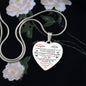 To My Daughter from Dad l Heart Pendant