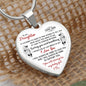 To My Daughter from Dad l Heart Pendant