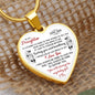 To My Daughter from Dad l Heart Pendant