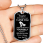 To My Daughter/Dad l Forever l Dog Tag