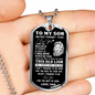 To My Son - Dad/Old Lion l Dog Tag