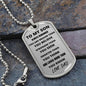 TO MY SON - DAD l DOG TAG l SILVER