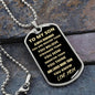 TO MY SON - MOM l DOG TAG l GOLD