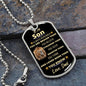 To My Son l Dog Tag