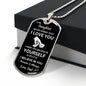 To My Daughter/Dad l Forever l Dog Tag