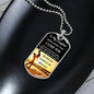 To My Daughter/Dad l Dog Tag