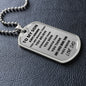 TO MY SON - DAD l DOG TAG l SILVER