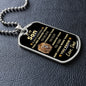 To My Son l Dog Tag