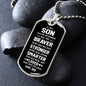 Son Dog Tag l From Dad l Braver