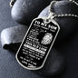 To My Son - Dad/Old Lion l Dog Tag