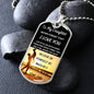 To My Daughter/Dad l Dog Tag