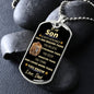 To My Son l Dog Tag