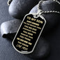 TO MY SON - MOM l DOG TAG l GOLD