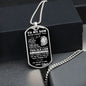 To My Son - Dad/Old Lion l Dog Tag
