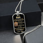 To My Son l Dog Tag