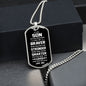 Son Dog Tag l From Dad l Braver