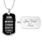 Son Dog Tag l From Dad l Braver