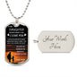 To My Daughter-Mom l Dog Tag