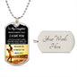 To My Daughter/Dad l Dog Tag