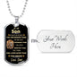 To My Son l Dog Tag