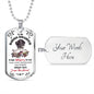 My Badass Daughter (White) l Dog Tag