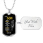 Son - Dog Tag l From Dad