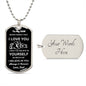 To My Son - Believe l Dog Tag