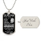 To My Son - Dad/Old Lion l Dog Tag