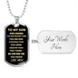 TO MY SON - MOM l DOG TAG l GOLD