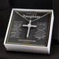 To My Lovely Daughter l Cross Necklace