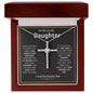 To My Lovely Daughter l Cross Necklace