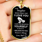To My Daughter/Dad l Forever l Dog Tag