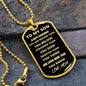 TO MY SON - MOM l DOG TAG l GOLD