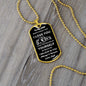 To My Son - Believe l Dog Tag