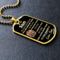 To My Son l Dog Tag