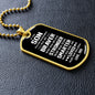Son Dog Tag l From Dad l Braver