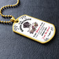 My Badass Daughter (White) l Dog Tag