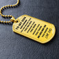 TO MY SON - DAD l DOG TAG l SILVER