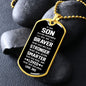 Son Dog Tag l From Dad l Braver